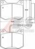 PEUGE 425017 Brake Pad Set, disc brake